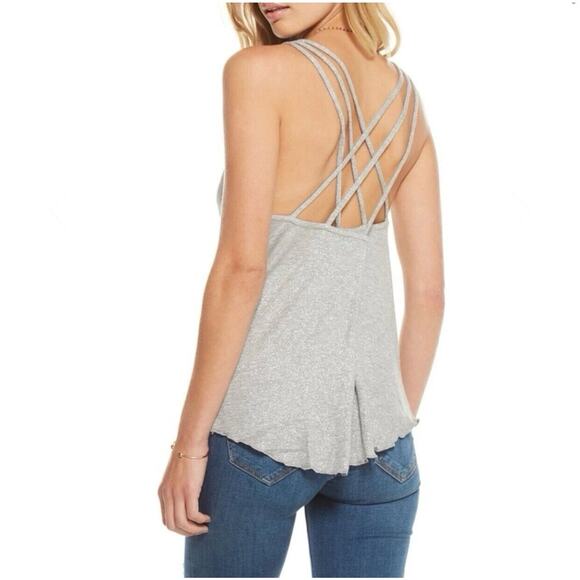 Chaser Gray Sparkle Glitter Tank Medium NWT - Picture 2 of 7